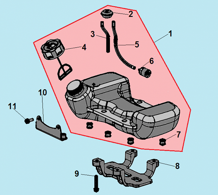 6 БАК ТРИММЕР CHAMPION Т523