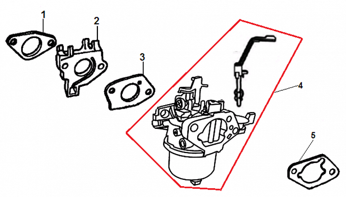 10 КАРБЮРАТОР GG7501E ГЕНЕРАТОР CHAMPION