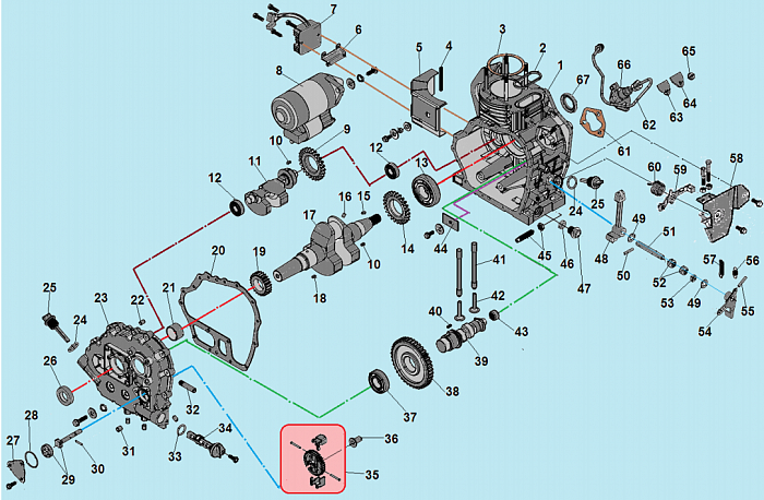 12 ЦИЛИНДР МОТОБЛОК CHAMPION DC1163E