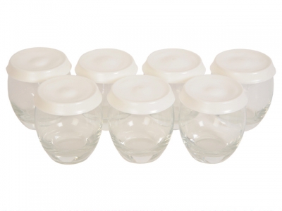 Набор баночек больших (7шт) для йогуртницы Moulinex XF950001